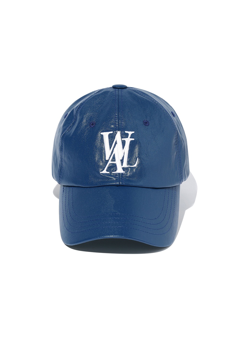Signature Logo ball cap - Leather BLUE